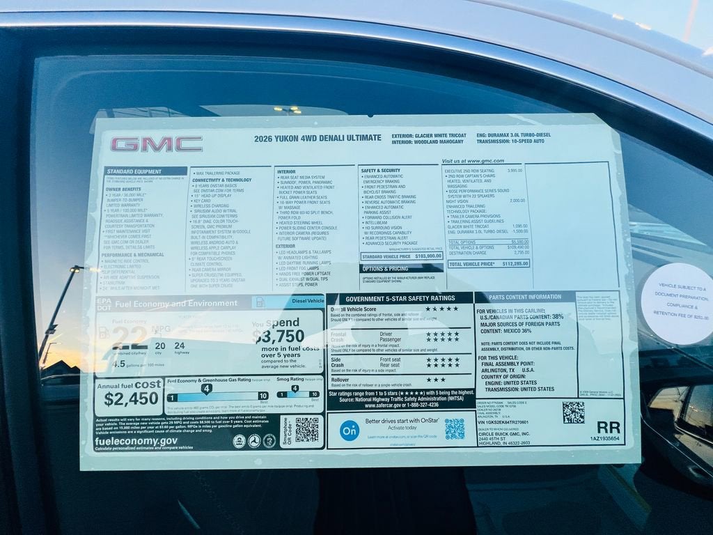 2026 GMC Yukon Denali Ultimate