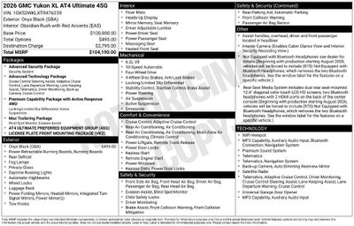 2026 GMC Yukon XL AT4 Ultimate