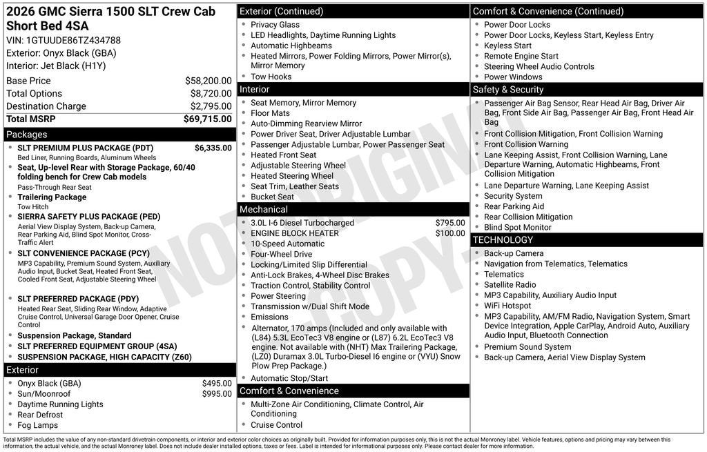 2026 GMC Sierra 1500 SLT