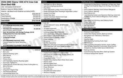 2026 GMC Sierra 1500 AT4