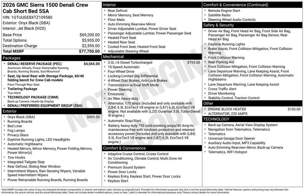 2026 GMC Sierra 1500 Denali