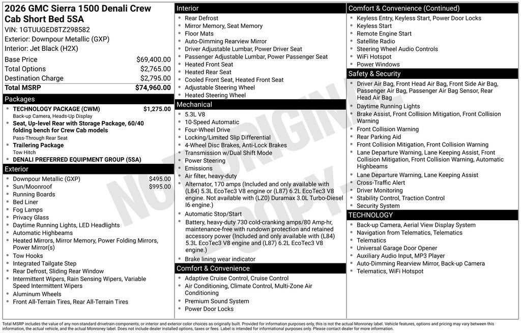 2026 GMC Sierra 1500 Denali