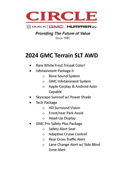 2024 GMC Terrain SLT