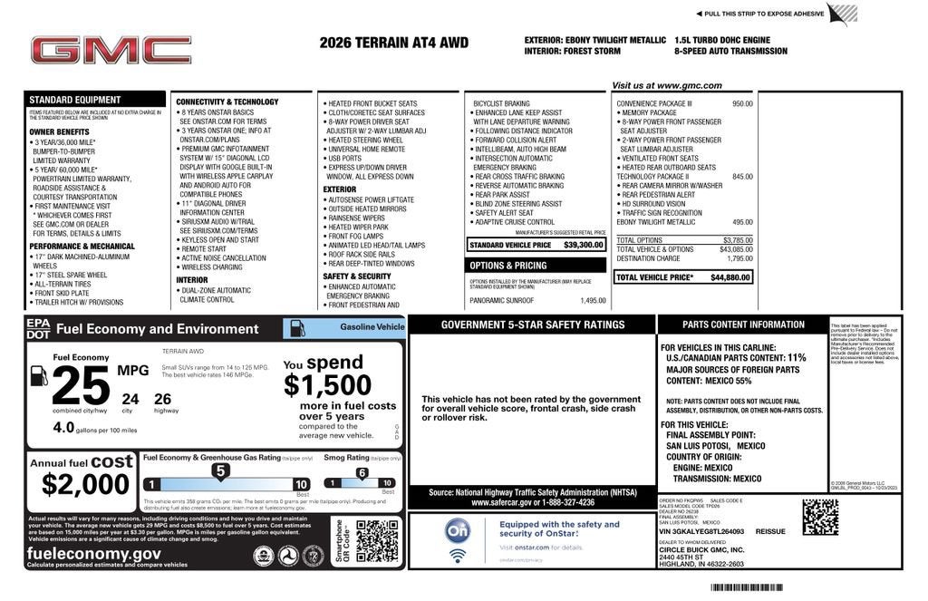 2026 GMC Terrain AT4