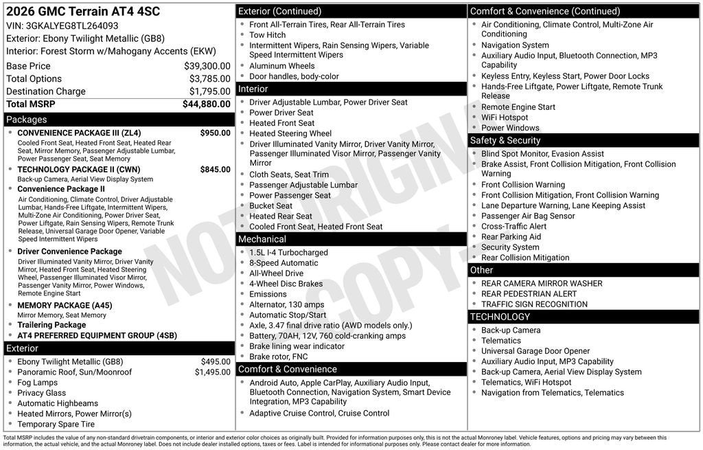 2026 GMC Terrain AT4