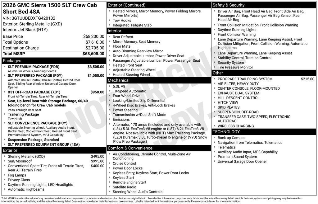 2026 GMC Sierra 1500 SLT