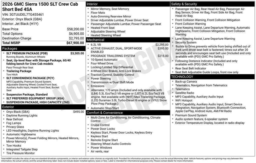2026 GMC Sierra 1500 SLT