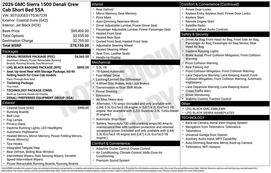 2026 GMC Sierra 1500 Denali