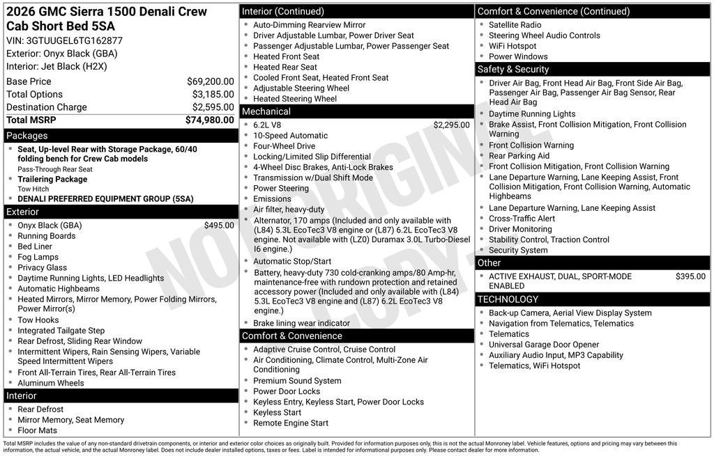 2026 GMC Sierra 1500 Denali