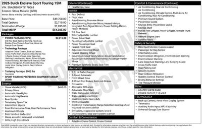2026 Buick Enclave Sport Touring