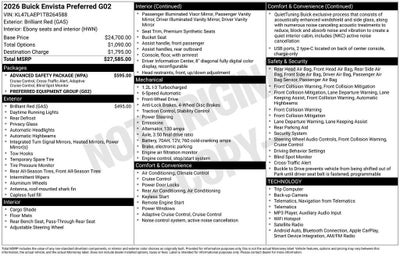 2026 Buick Envista Preferred