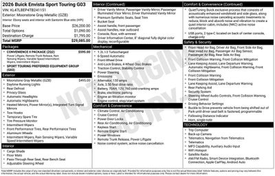 2026 Buick Envista Sport Touring