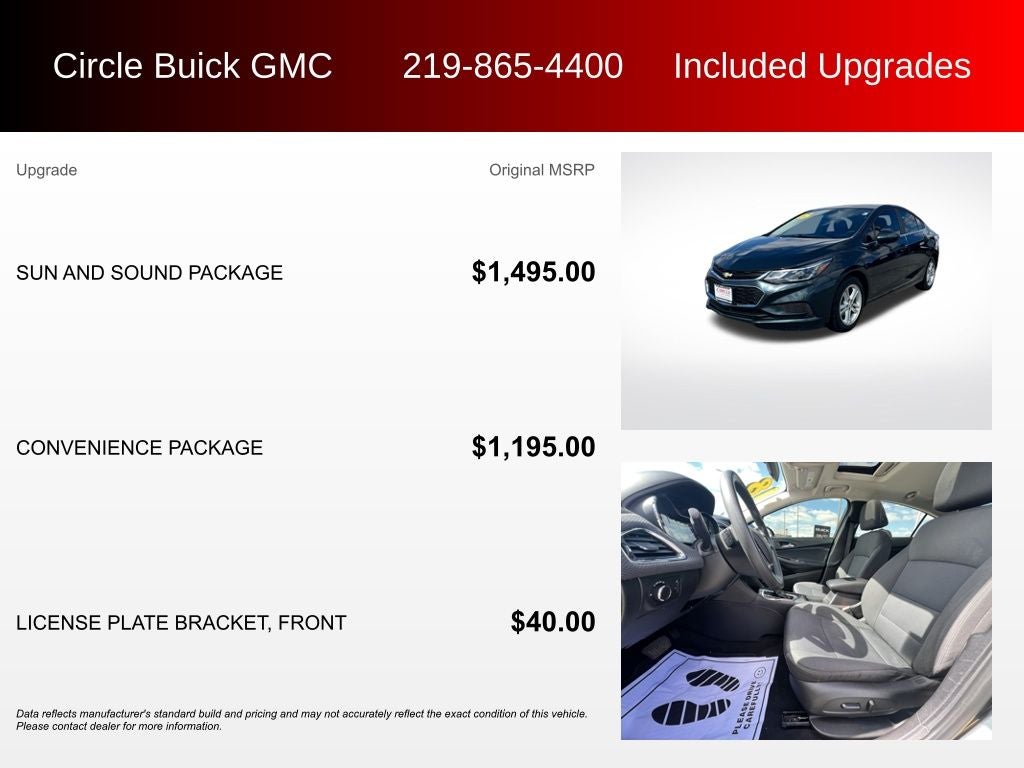 2018 Chevrolet Cruze LT