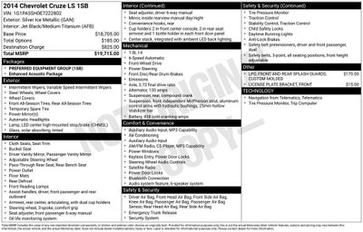 2014 Chevrolet Cruze LS