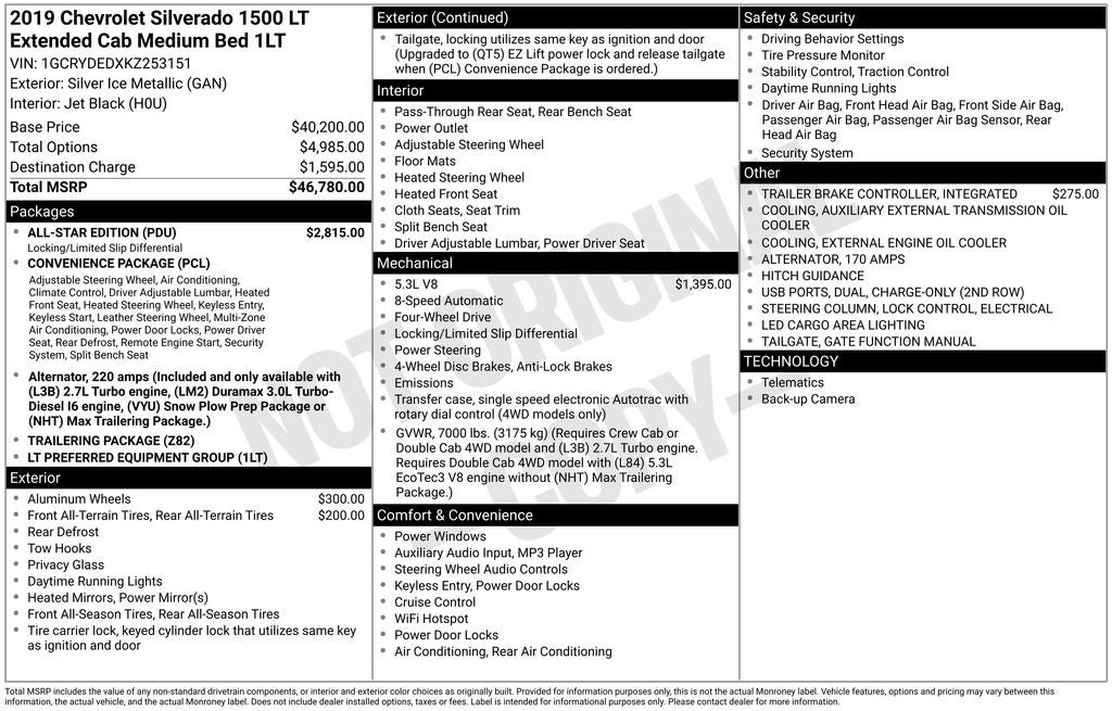2019 Chevrolet Silverado 1500 LT