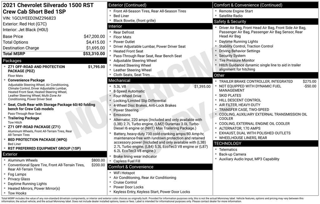 2021 Chevrolet Silverado 1500 RST