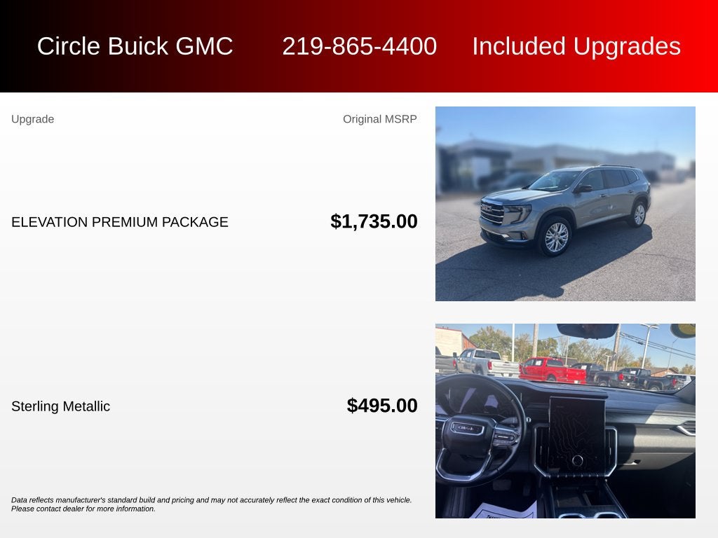 2026 GMC Acadia Elevation