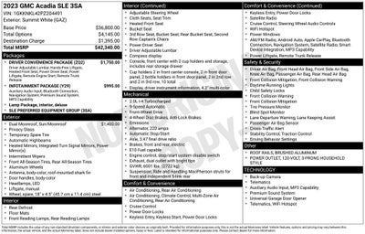 2023 GMC Acadia SLE