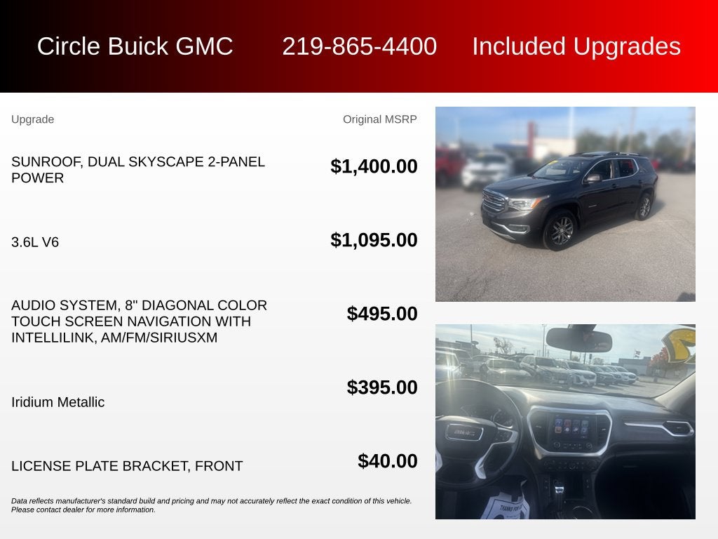 2017 GMC Acadia SLT-1