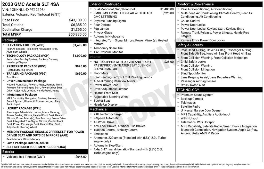 2023 GMC Acadia SLT