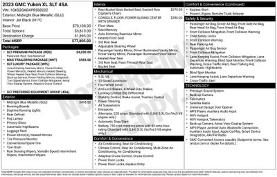 2023 GMC Yukon XL SLT