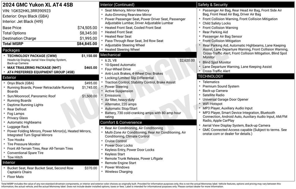 2024 GMC Yukon XL AT4