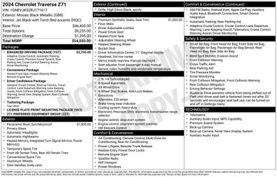 2024 Chevrolet Traverse Z71