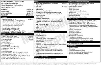 2024 Chevrolet Tahoe LT