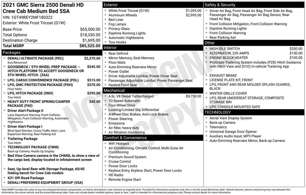 2021 GMC Sierra 2500HD Denali