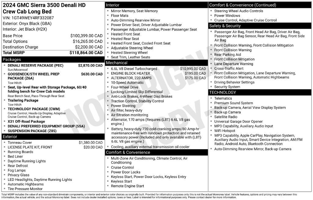 2024 GMC Sierra 3500HD Denali