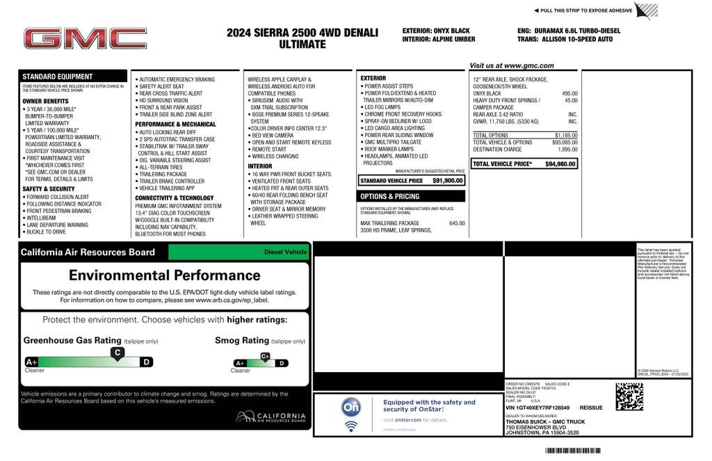 2024 GMC Sierra 2500HD Denali Ultimate