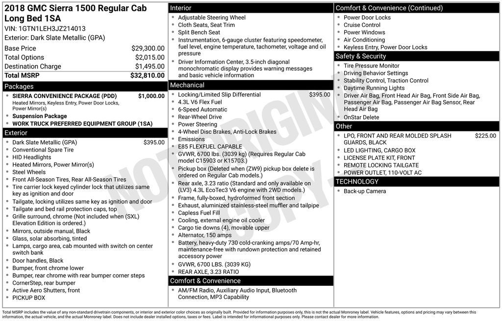 2018 GMC Sierra 1500 Base