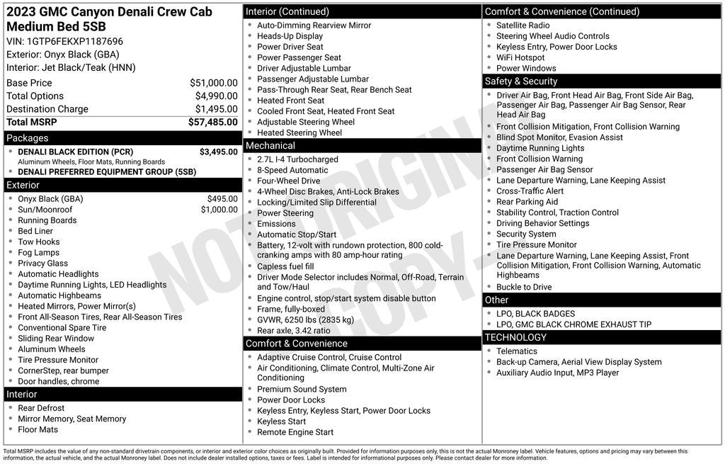 2023 GMC Canyon Denali