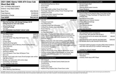 2021 GMC Sierra 1500 AT4