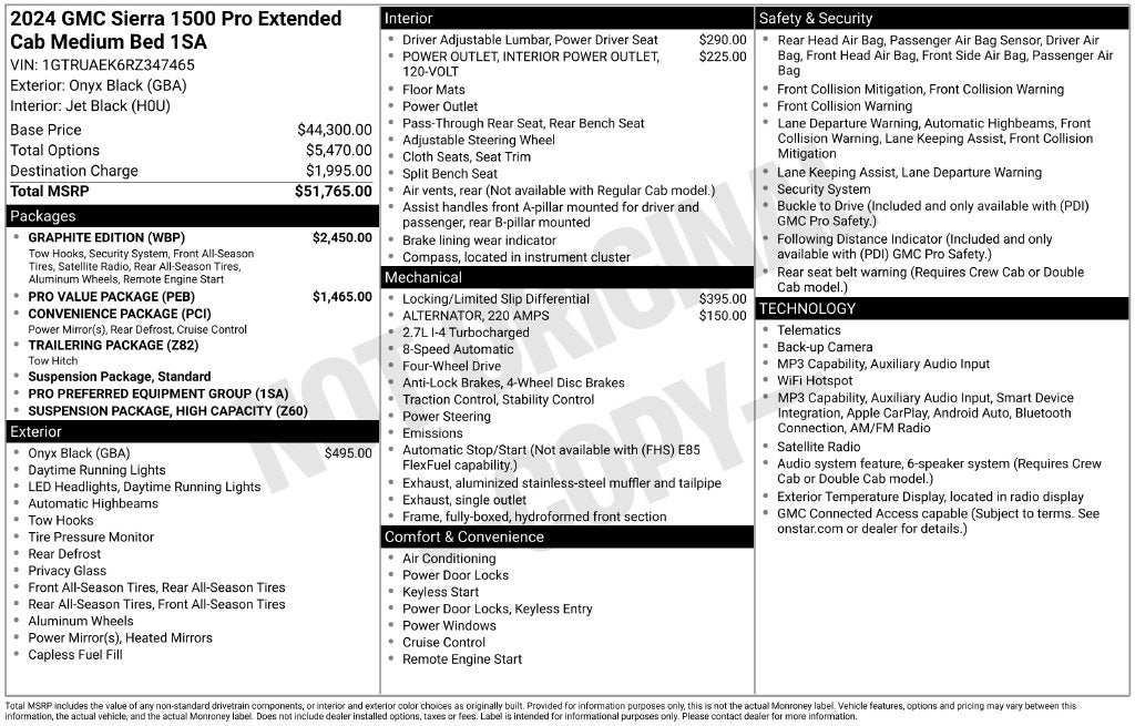 2024 GMC Sierra 1500 Pro
