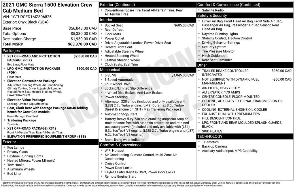 2021 GMC Sierra 1500 Elevation