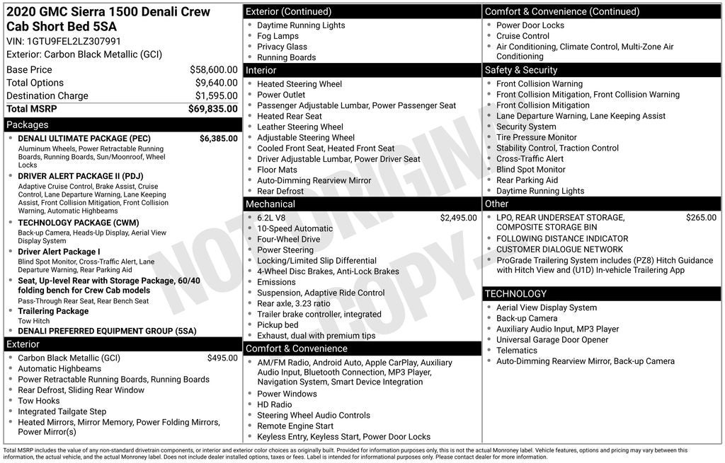 2020 GMC Sierra 1500 Denali