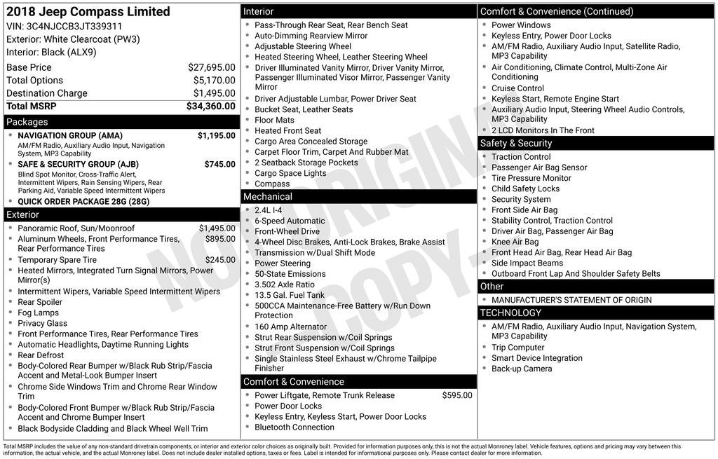 2018 Jeep Compass Limited