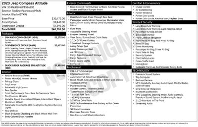 2023 Jeep Compass Altitude