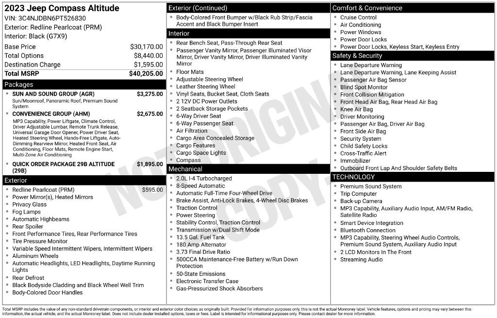 2023 Jeep Compass Altitude