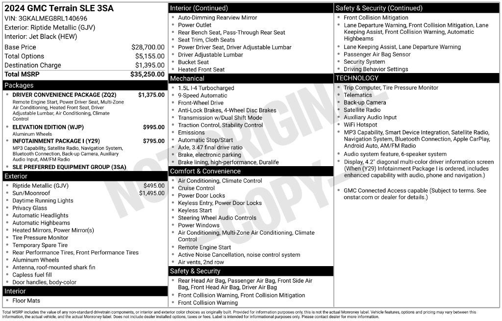 2024 GMC Terrain SLE