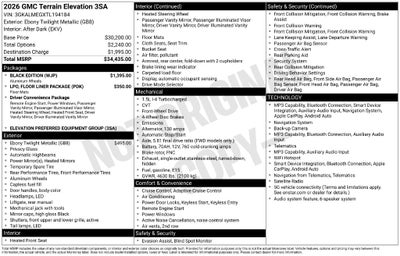 2026 GMC Terrain Elevation