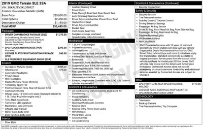 2019 GMC Terrain SLE