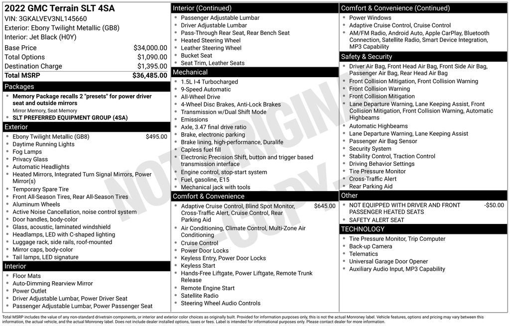 2022 GMC Terrain SLT