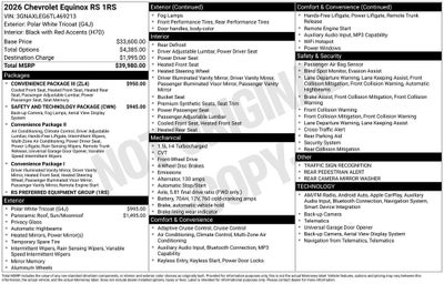 2026 Chevrolet Equinox RS