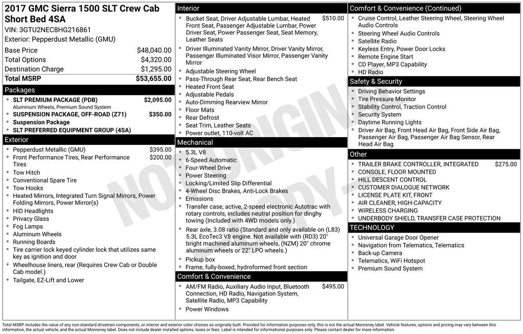 2017 GMC Sierra 1500 SLT