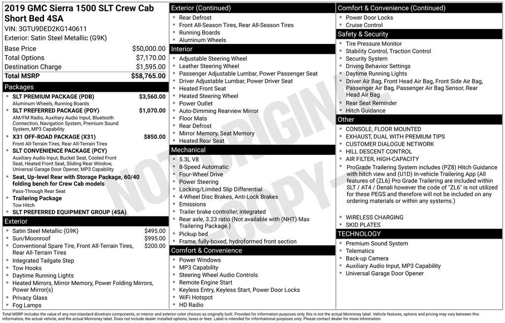 2019 GMC Sierra 1500 SLT