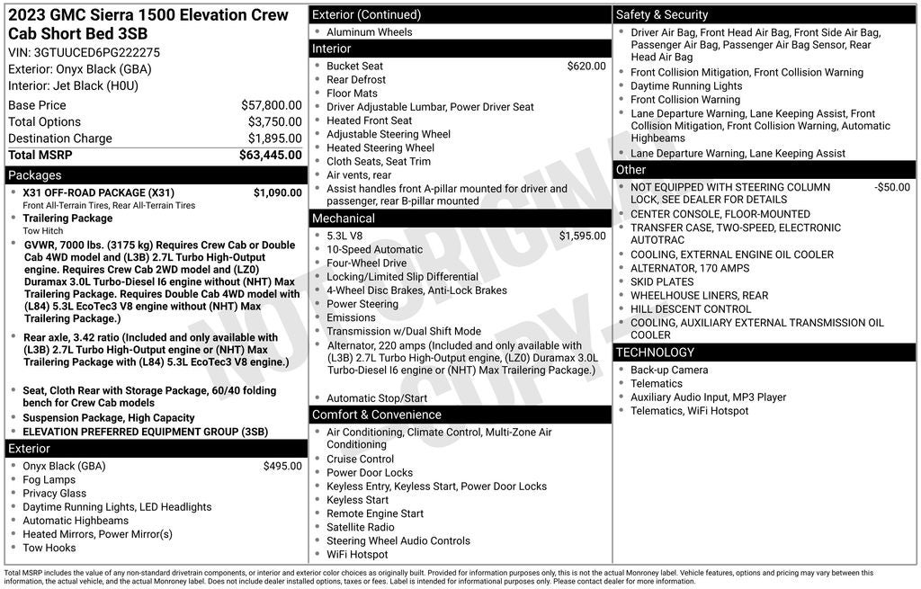 2023 GMC Sierra 1500 Elevation