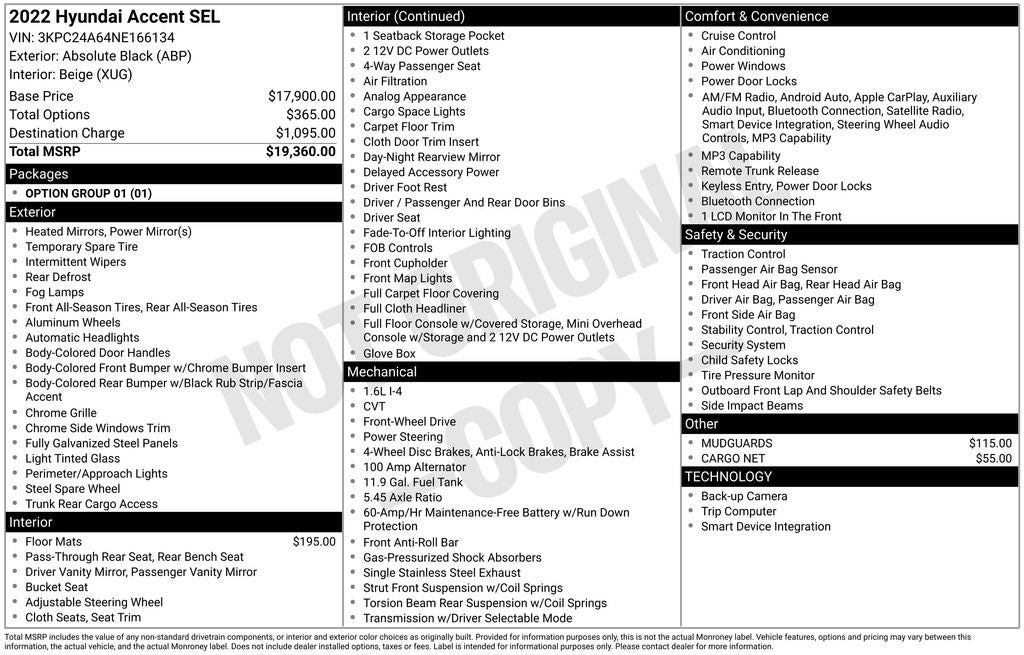 2022 Hyundai Accent SEL