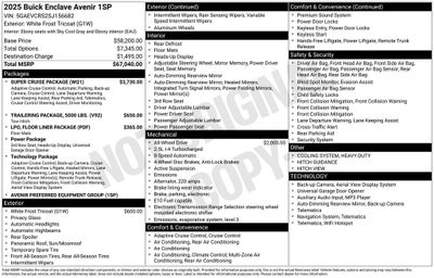 2025 Buick Enclave Avenir